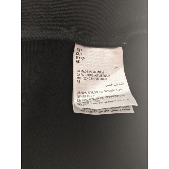 JM Collection Sequin‎ Top Half Sleeve Black Small Scoop Neck Asymmetrical Hem - Picture 6 of 9